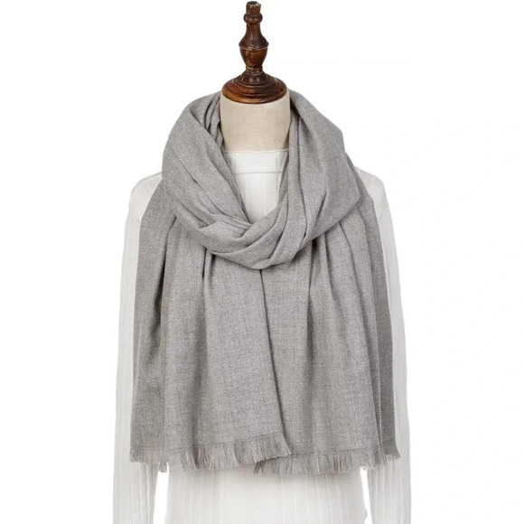 Swat Pany Scarf For Women Winter Pashmina Shawls For Women Wedding Shawls-Gray17 - Picture 2 of 7